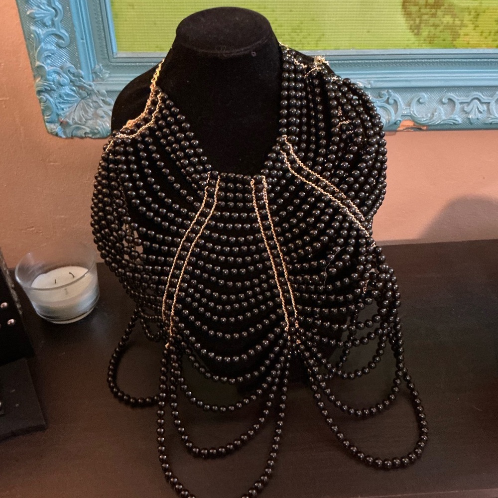 Pearl Body Chain Hand-woven Pearl Shawl Fashion Body Jewelry By Bodily - Picture 4 of 15